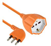Electraline Er12154R Garden Prolunga con Presa e Spina 16A, Cavo 3x1.5 m, Rosso, 15 mt