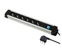 ELECTRALINE MULTIPRESA CON 6 PRESE UNIVERSALI E INTERRUTTORE 61904