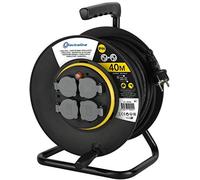 Electraline Pro-Line 49044 Prolunga per cavi con Avvolgicavo Professional 40 MT,