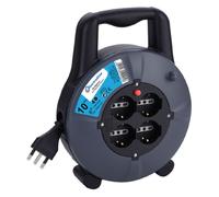 Electraline Prolunga elettrica Avvolgibile 4 prese Schuko+Spina 16 A 10 Mt 49026