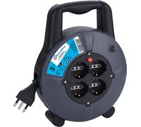 Electraline Prolunga elettrica Avvolgibile 4 prese Schuko +Spina 16 A 5 Mt 49025