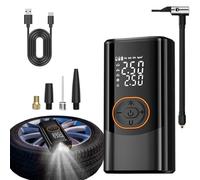 Electric Air Pump, Cordless Smart Inflator, 3.07x1.93x5.94 Inches Wireless Portable Device, Four Modes, Three LED Lightings, Compact Design, Ideal for Balls, Motorcycle, Car, and Bike Inflation