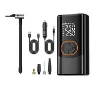 Electric Air Pump, Cordless Smart Inflator with 4 Modes and 3 Light Settings, Wireless Tire & Ball Pump Excellent for Car, Bike, Motorcycle, Sports Equipment, Travel Use, 3.07x1.93x5.94 Inches