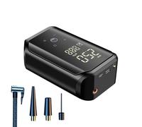 Electric Air Pump - Smart Auto Shut Off Compressor, USB ricaricabile portatile Inflator, Multi Nozzle Kit, Lightweight Handheld Build | Motorcycle Tires, Ball Pumping, Camping Gear, Bicycle