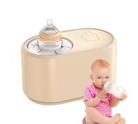 Electric Baby Bottlea, Shaker Formula Mixer, Rechargeable Milk Maker with Constant Temperature Control Warmer, Automatic Bottle Mixer for Home, Outdoor Feeding, White, Light Coffee