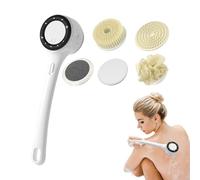 Electric Back Scrubber, Bath Brush Tool, ABS Long Handle Design, 3 Intensity Modes, Waterproof Build, Easy Grip, Deep Cleaning, Perfect for Shower, Hot Weather, 14.17x3.54x3.15 inches