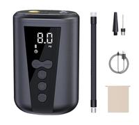Electric Ball Pump, Portable Fast Ball Inflator, LED Light and Digital Display, Quick Inflation with 2 Needles, Compact Storage Bag, Ideal for Basketball, Soccer
