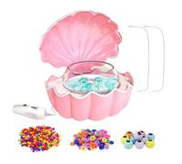 Electric Bead Spinner Necklace - Shell Shape Automatic Jewelry Maker, USB Charging Spinner Necklaces , Adjustable Beading Machine Necklace Adult Kids Friends with Durable Lightweight Construction