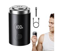 Electric Beard Trimmer, Waterproof Face Shaver, Ricaricabile Grooming Tool, 8,2 x 3,6 x 3,5 cm con Digital Display, Batteria lunga Lasting, per Travel Home Use by Men and Teens