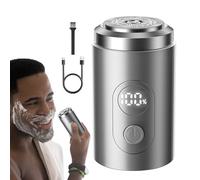 Electric Beard Trimmer, Waterproof Face Shaver, Ricaricabile Grooming Tool, 8,2 x 3,6 x 3,5 cm con Digital Display, Batteria lunga Lasting, per Travel Home Use by Men and Teens