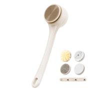 Electric Body Brush | 2-Speed Rotating Leg Scrubber With 4 Heads |