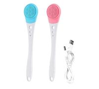 Electric Body Brush - Waterproof Long Handle Washer | Shower Body Cleansing Scrubber For Men Women Elderly Home Bathroom Daily Bathtub Travel Dry Sensitive Oily