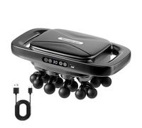 Electric Body Massager - 20 Head 30 Setting Quiet Design | 32x17.5x13.2cm 1500g Portable Type-C Rechargeable Massager with 48kg Deep Thrust, Red Light, Smart Modes for Women Adults Elderly