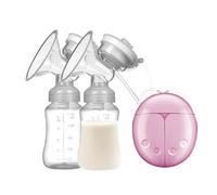 Electric Breast Pump, Double Breast Pump, Strong Suction Pump, Low Noise Breast Pump, Portable and Low Noise Electric Breastfeeding Pump for Travel and Home Use Double Suction for Efficient