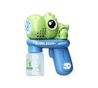 Electric Bubble Blower, Dinosaur Shape Glow Foam Maker Stick for Night Party Entertainment, LED Light Effect Fun with Leak Proof Design, Backyard Lawn Pool Use for Kids Ages 3 to 8, 6.69x4.72x2.36inch