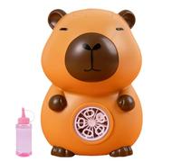 Electric Bubble Machine-Cute Automatic Buble Blower With LED Lights & Music, Portable Summer Outdoor Toy, High-Output Party Bbble Maker, 360° Leak-Proof Design | For Kids Birthday Parties