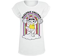 Electric Callboy Pump It Bunny Donna T-Shirt Bianco S 100% Cotone Regular