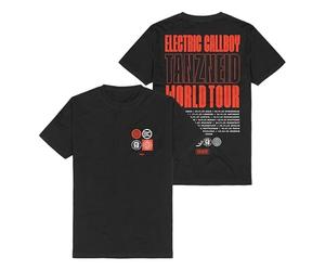 Electric Callboy TANZNEID Tour Type Uomo T-Shirt Nero 100% Cotone Regular