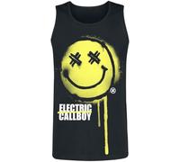 Electric Callboy Uomo Canotta Nero 100% Cotone Regular