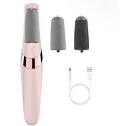 Electric Callus Remover,Feet Hard Skin Remover, Professional Pedicure Tool with 2 Heads for Hard Skin and Daily Maintenance, for Heels,Calluses and Dead Skin (Pink)