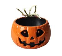 Electric Candy Bowl, Halloween Candy Bowl | di caramelle elettriche di zucca | Porta di caramelle di grande capacità, di horror con mano scheletro per casa stregata