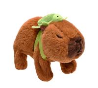 Electric Capybara Plush with Turtle Backpack - Soft Stuffed Animal Toy for Kids | Funny Interactive Capybara for Boys Girls 3+ Years, Adorable Electric Toy with Turtle Backpack for Playtime a