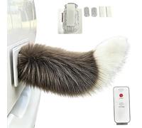 Electric Cat Tail Car Decoration - Plush Wagging Tail, Rechargeable Remote Control Moving Car-Tail Plush Accessory, Cute Dynamic Wagging Vehicle Decor | for SUV Truck RV Motorcycle Travel Party