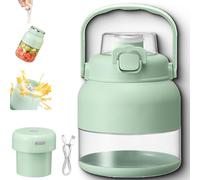 Electric Citrus Juicer 28 Oz, Fresh Juice Blende Bottle Portable, Juices Smoothie on the Go, with Straw & Two Lids, Large-Capacity, Long Battery Life, for Home, Camping, Party (1PCS)