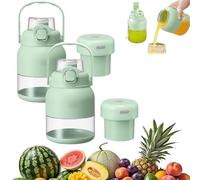 Electric Citrus Juicer 28 Oz, With Straw and Two Lids, Electric Juicer Bottle for Fresh Juice, Multifunctional Large-Capacity Wireless Blender Rechargeable (2pcs)