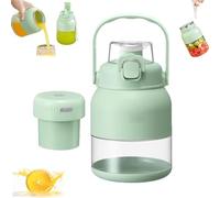 Electric Citrus Juicer 28 Oz, With Straw and Two Lids, Multifunctional Large-Capacity Wireless Portable Juicer Cup, Portable Blender Cup, Large Capacity, Rechargeable, Fruit Lime Squeezer (1 pc)