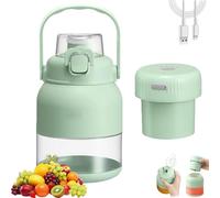 Electric Citrus Juicer 28 Oz, With Straw and Two Lids, Portable Blender Cup, Large Capacity, Rechargeable, Suitable for Fruit, Smoothies, Milkshakes, Suitable for Commuting, Camping and Traveling (1)