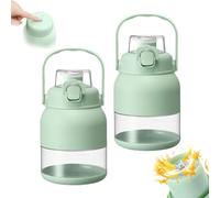 Electric Citrus Juicer 28 Oz, With Straw and Two Lids, portable Electric Citrus Juicer, Personal Travel Cold Press Juicers Bottle Cups, Fast Squeezing for Oranges, Lemons, Limes (2pcs)