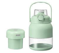 Electric Citrus Juicer, Portable Blender for Smoothies, 17oz Mini Smoothie Blender Bottle with Straw Lids, USB-C Cordless Personal Blender for Travel, Gym, Office (A)