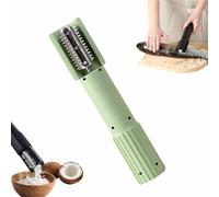 Electric Coconut Grater Machine,Anti-Splash Fish Scale Remover Tool,Wireless Fish Scaler Scraper,Roller Peeler Shredder,Rotating Kitchen Grater for Coconut,Cheese,Chocolate & Fishs Scales (Green)