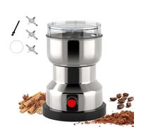 Electric Coffee Grinder & Spice Grinder for Fine Powder -250W High-Speed with 304 Stainless Steel Blades, 7OZ Capacity ， for Spices Seeds Rice Beans Seasonings, 110V