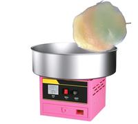 Electric cotton candy machine, 1200W, with stainless steel bowl, sugar brush, bamboo skewers, stainless steel spatula, sugar spoon, perfect for home, children's birthdays, family gatherings