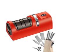 Electric Cutter, Scissor Sharpener, Rechargeable Tool, Automatic Professional Sharpening, Quick Polishing Function, 7.09x2.36x2.36 Inches, Compact Ideal for Kitchen and Home Use