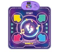 Electric Dance Mat Toy for Kids Lightup 4 Button Music Game Music Game Pad Fun Interaction Toy Gift Kids Birthing Musical Mat
