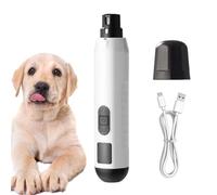 Electric Dog Nail Trimmer, 5-Speed Rechargeable Pet Nail Grinder, Safe Grooming Tool for Small to Large Cats & Dogs (7.09x1.38x1.18 inches), Low-Noise Paw Care Device