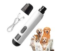Electric Dog Trimmer, Cats Nail Grinder, 7.09x1.38in 5 Speed Rechargeable, Quiet Low Noise Feature, Safe Painless Grooming for Small Medium Large Pets, Home Use