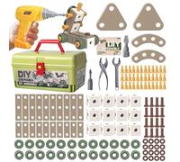 Electric Drill Toy, Interactive Learning Tool Set, 7.5x6.3 Inches Play Drill with Safe Design, Durable Tool Kit, Construction Toy with Realistic Style, Kids Activity Set for Workshop Play