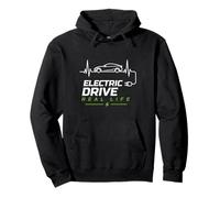 Electric Drive Real Life EV Car Charging Felpa con Cappuccio