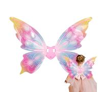 Electric Fairy Wings For Girls - Role Playing LED Wing,Glowing Butterfly Angel Moving Winngs For Christmas Party Costume, 29.53x20.87x3.15 inches