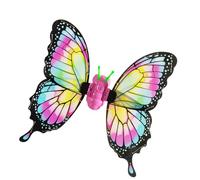 Electric Fairys - Costume da principessa con ali di farfalla che si muovono e si illuminano per Halloween, feste di Natale, Colore arcobaleno., Taglia unica