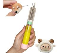 Electric Felting Needle Machine Kit, Electric Wool Felting Tool, Easy To Change Needle, Needle Felting Machine for Quick Felting, DIY Wool Painting, Felted Craft Work,2cm Stroke(1)