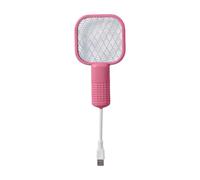 Electric Fly Swatter Racket, ABS Fly Zapper Racket, Attractant Led Light, Safe Indoor Trap Lamp Catcher, Effective Control Solution, Ideal for Home, Workplace Use, 6.69x3.82x1.97 in