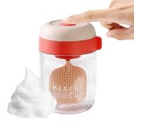 Electric Foam Maker, Bubble Frother Bottle, Skin Care Dispenser Tool, Button Operated, Refillable Compact Design, Ideal for Daily Cleansing and Travel Beauty Routines
