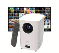 Electric Focus VenirCool Native 720P, supporta proiettore di decodifica 4K con WiFi e wireless, suono stereo 3D e videoproiettore Keystone automatico, proiettore cinematografico esterno 500 ANSI, zoom