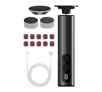 Electric Foot Callus Remover, 2-in-1 Electric Callus Eraser, 5.94x1.22x1.22 Inches Feet Pedicure Tools With Sandpaper Discs & Grinding Heads, 9 Speeds for Dead Cracked Hard Skin