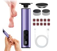 Electric Foot Callus Remover, 2-in-1 Scrubber, 9 Speed Levels, Pedicure Device for Dead, Corn Trimmer, Hand Foot Care Tool, , Easy Method, Professional-Grade, Portable Grooming Kit